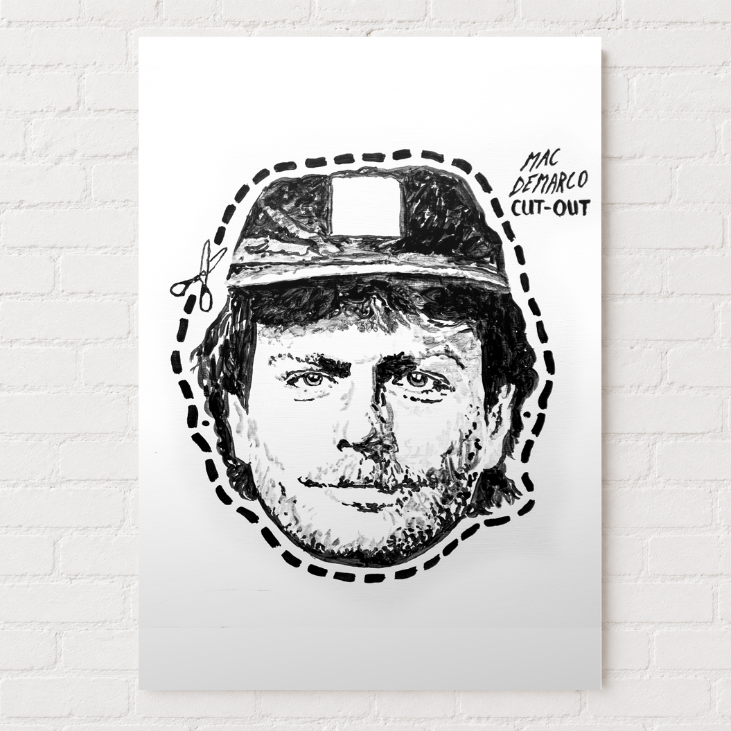 Mac DeMarco Cut-Out print by Nicholas Pankhurst